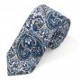 Floral Ties for Men Flower Print Slim Cotton Tie Skinny Necktie Pocket Square Set for Parties
