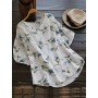 Casual Women Cotton Floral Printed Blouse