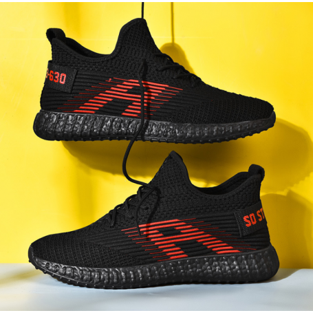 New simple flying woven breathable youth trend casual men's shoes