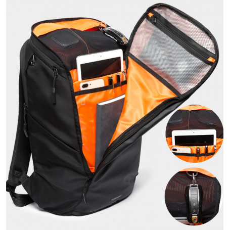 Multifunctional multi-compartment backpack men