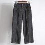 Student corduroy wide leg elastic waist straight pants
