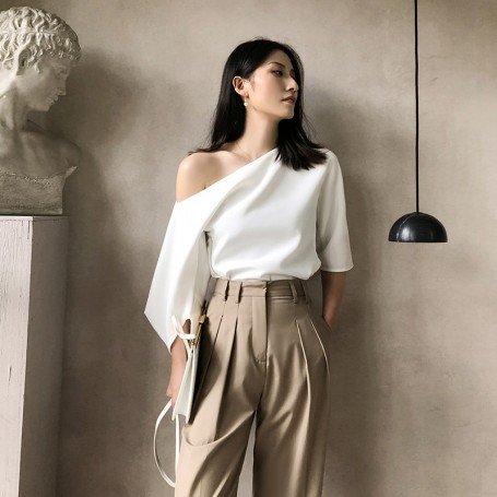 Strapless shoulder shirt