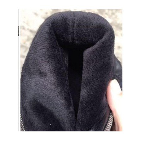 2021 new autumn and winter boots leather boots Martin front zipper in winter with thick velvet ladies boots tube