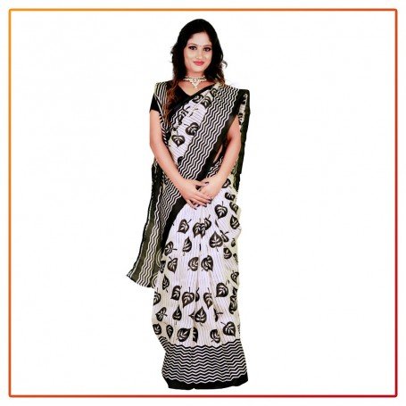 Murshidabad Silk Printed Original Saree 023