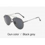 Adult male metal polarized sunglasses