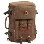 KAUKKO Men's Canvas Army Style Shoulder Travel Tactical Backpacks